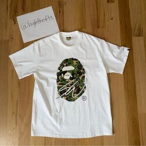 BAPE x Sean Wotherspoon “Hand Draw” Ape Camo Head Graphic White Tee